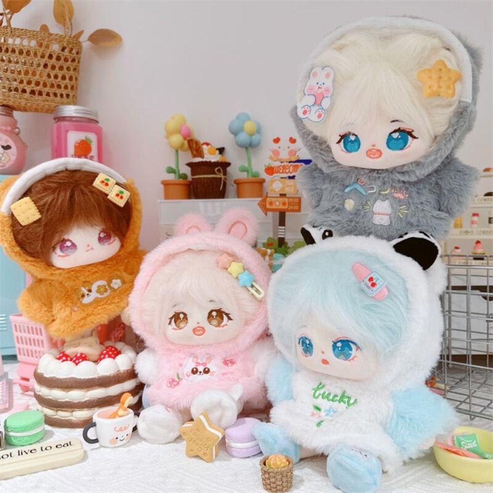 Plush Hoodie Cotton Doll Clothes 20cm No Attributes Dolls Clothes  Doll Accessories