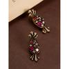 Vintage Studded Candy Earrings With A Temperament Versatile Personality Adorned Colorful Zircon
