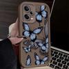 Retro Butterfly Phone Case For IPhone 16 13 15 11 12 14 17 Pro Max Case 17 Air 15 Plus Shockproof Cover Silicone Soft Fundas