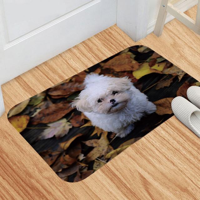 Dinosaur Pattern Wolf Pattern Floor Mat Bathroom Door Mat SofaPet Mat Corridor Balcony Non -Slip Decorative Carpet