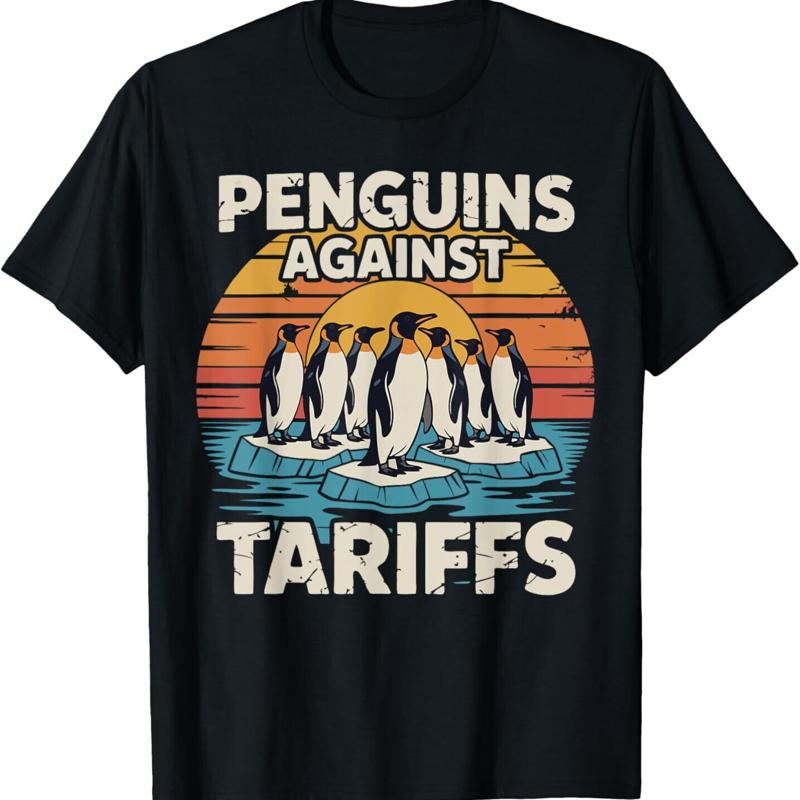 T-shirt anti-amoureux, pingouins amusants contre les tarifs S разноцветный
