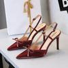 Bow Slim Heels High-End Women's Temperament High-End Without Being Tired From Behind The Feet And Tripping Women's Singles Shoes