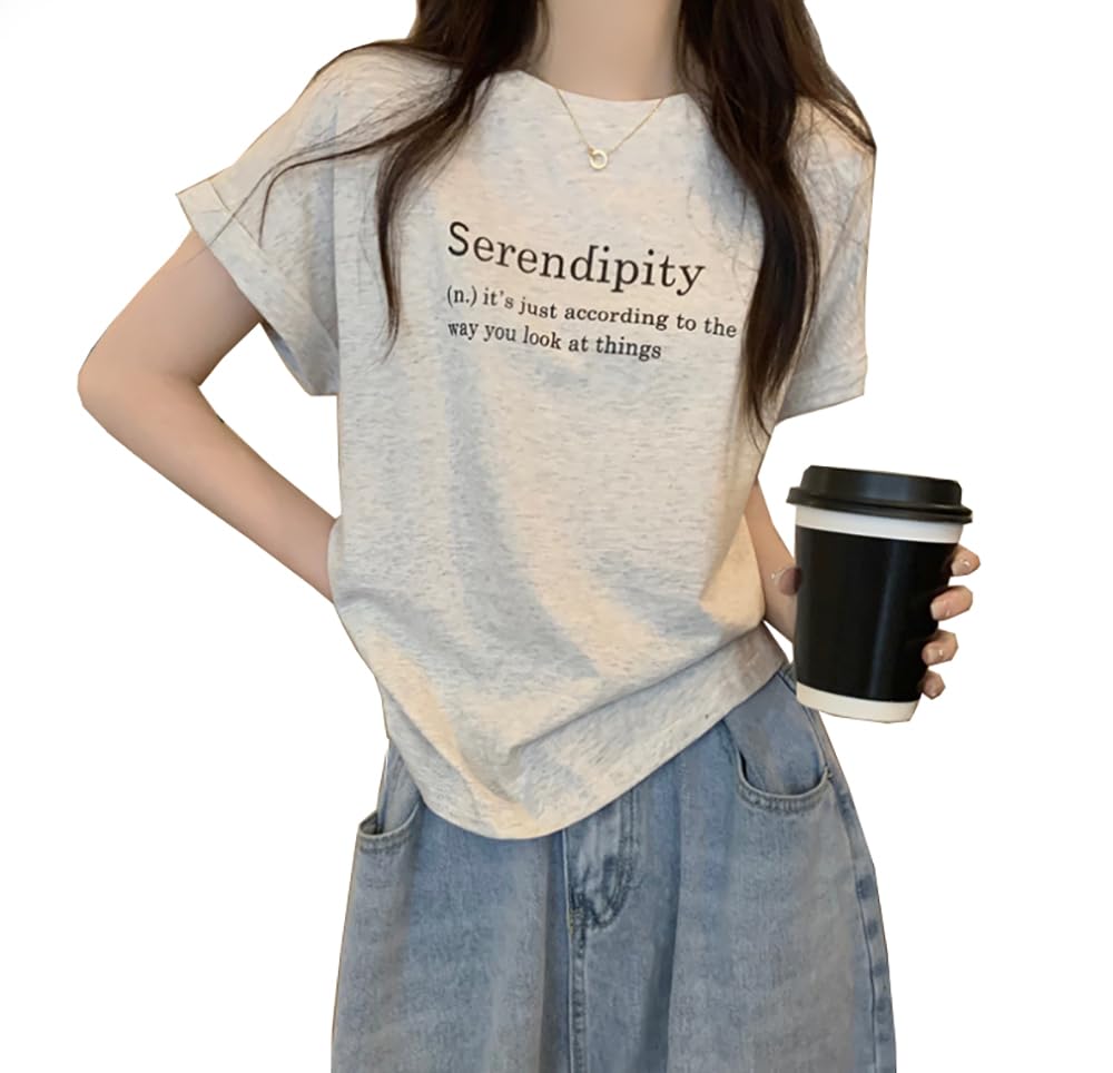 

Короткая круглая летняя футболка [KANGGUI] женская, топ, рукав, шея, хлопок, повседневная, для работы, поездок на работу, простая, стильная, футболка (2XL, Серый)