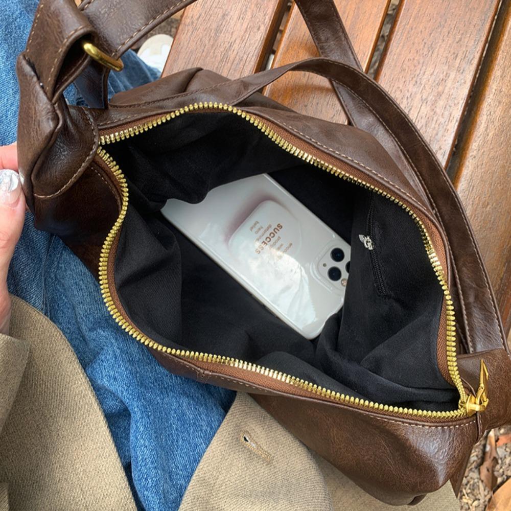 Geantă de umăr tote pentru femei, nouă, retro, casual, cu textură high-end, generoasă, de zi cu zi, versatilă, de mare capacitate