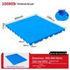 Warehouse Grid Plastic Pallet: Thickened Moisture-Proof Single-Sided Floor Mat for Logistics.