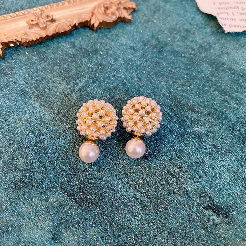 Drop Earrings Set Big Circle Piercings Earrings Jewelry for Women Imitation Pearl Hoop Cute Ear Buckle