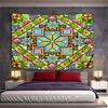 Geometric Kaleidoscope Pattern Tapestry Pattern Wall Hanging Tapestry Decorative Tapestry Home Decor for Bedroom and Living Room