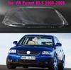 1pcs Halogen Car Front Headlight Lens Cover For VW Passat B5.5 2000 2001 2002 2003 2004 2005  Auto Lampshade Covers  Transparent