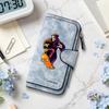 Grim Reaper Skate Pattern Long Wallet Forever Stylish Portable Card Holder Purse for Daily Use 