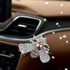 Silver Shiny Bee Vent Clips, Crystal Bee Car Air Freshener Vent Clip Car Bling Interior Decoration Rhinestone Cars Bling Accessories Aroma Diffusers