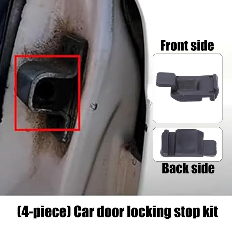 ABS Vehicle Door Latches Protector Reinforcement Kit Eliminates Squeaks Ensures Quiet Operation Pack Of 4 For W123 W126