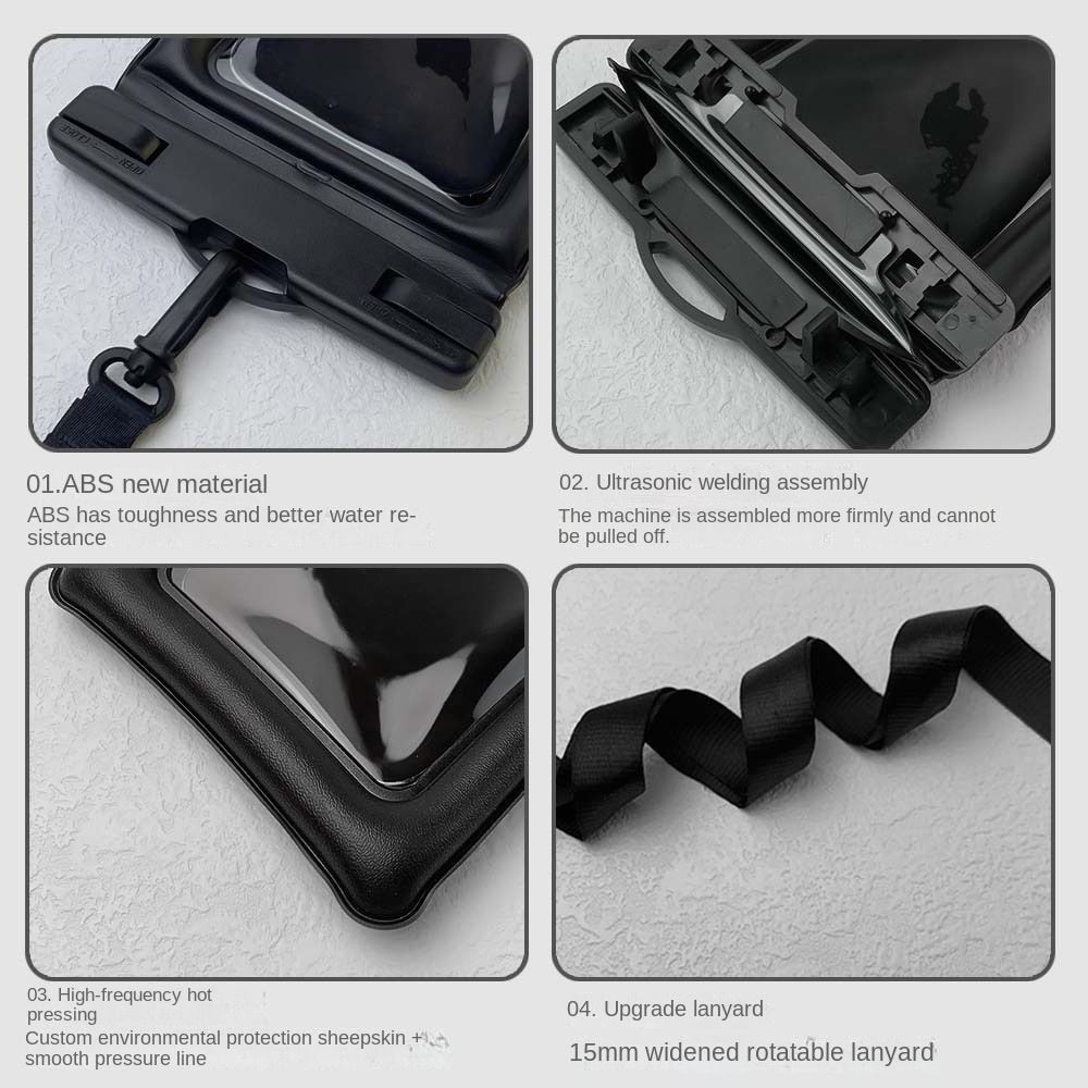 IPX8 Waterproof Mobile Phone Bag Air Bag Phone Protector Pouch Swimming Storage Bag Boating
