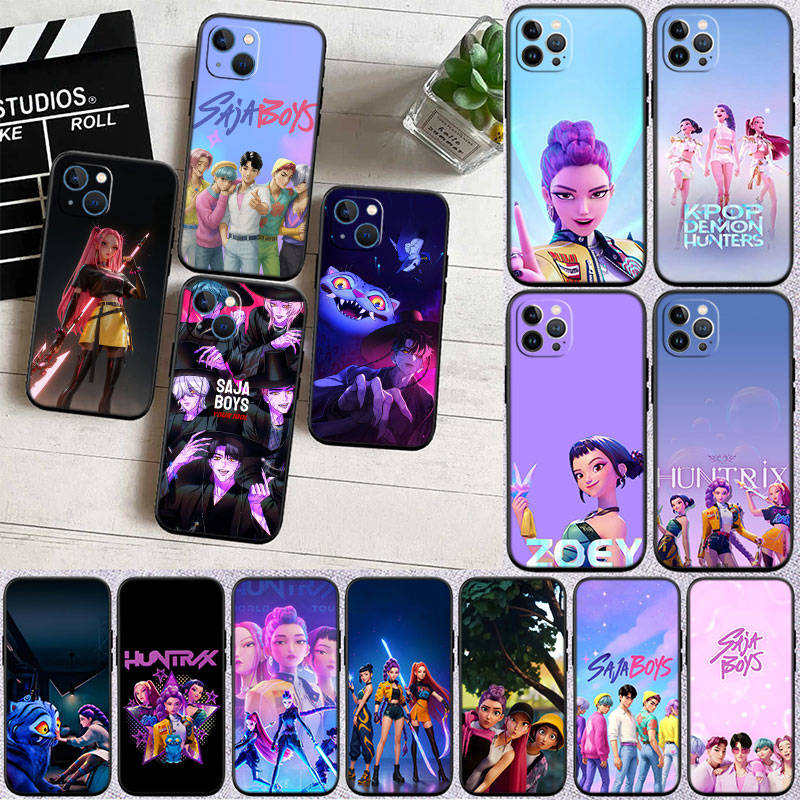 IR16 KPop Lovci démonů Pouzdro na telefon pro iPhone 7 8 11 12 13 14 15 16 16E XS Pro Max XR X SE