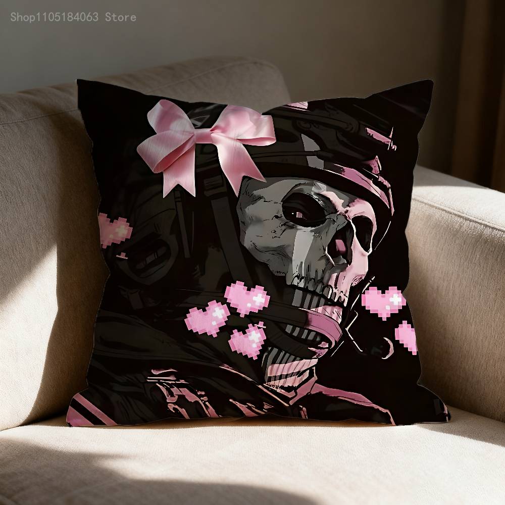 C-Call Of D-Duty Ghost Simon Riley Pillow Case For Sofa Decor Car Office Room Printing Cushion Cover Decorations And Protector