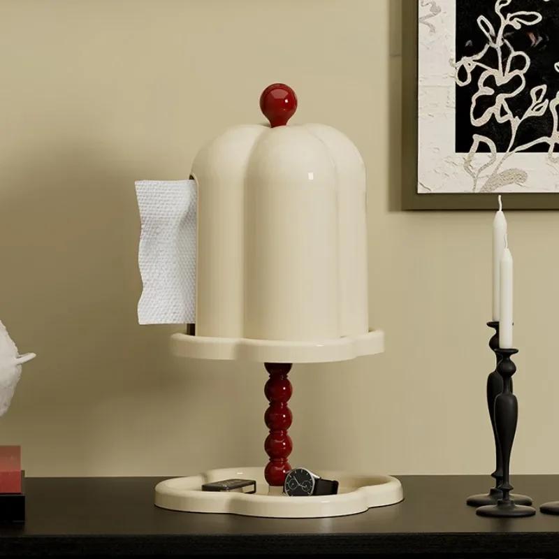 Tissue Box French Retro Advanced Feeling No Punching Required Tissue Boxs Living Room Multi Functional Creative Paper Carton Box