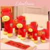 Soft Festive Horse Toy With Short Pile Plush And Lucky Charm For Gifts Holiday