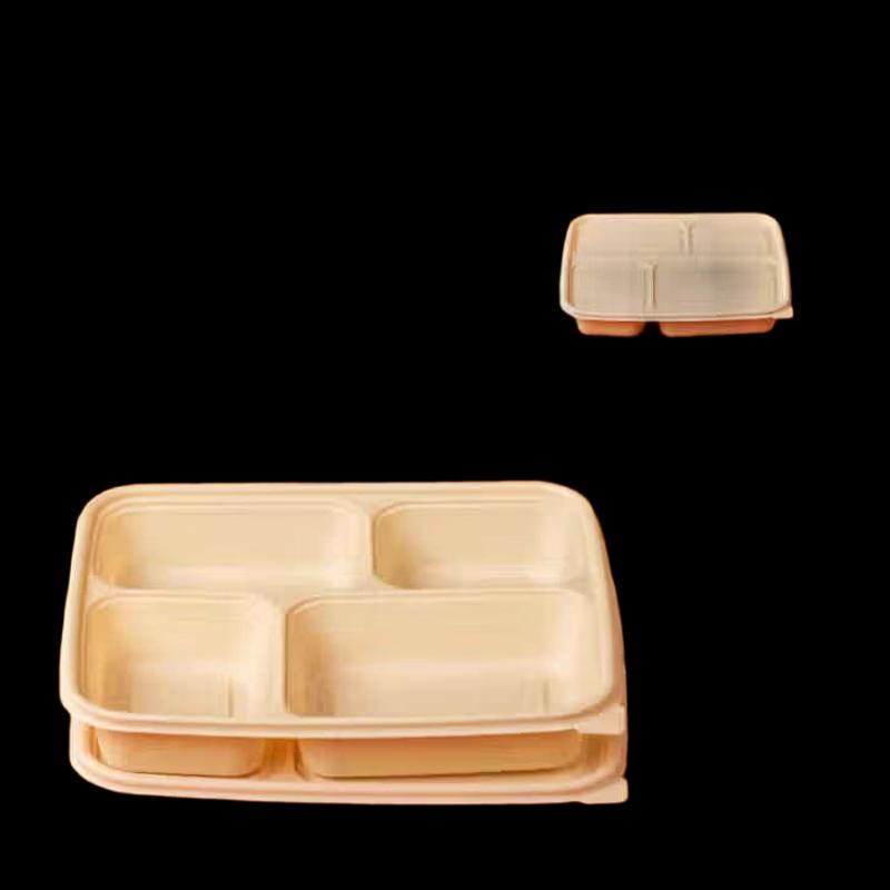 Eco-Friendly Corn Starch Multi-Compartment Meal Prep Box