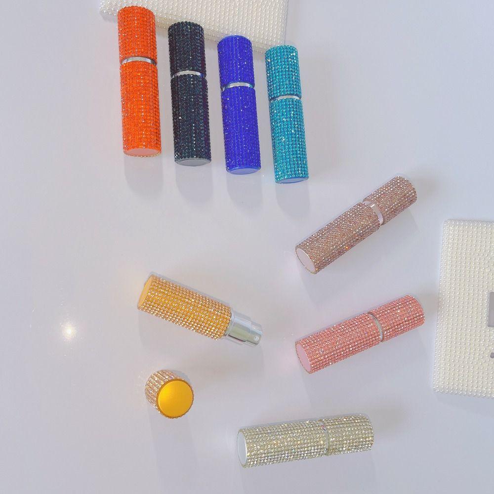 10ML Mini Sub-buteleczki na Kosmetyki Pojemniki Kosmetyczne z Cyrkoniami Buteleczka z Atomizerem na Perfumy Podróżne