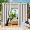 Outdoor Perforated Curtains Shade Sunshade Rainproof Curtains Finished Outdoor Curtains