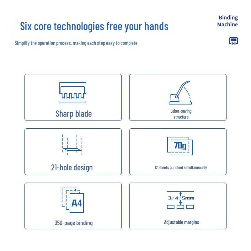 Deli 3870 Comb Binding Machine with 21-Hole Punch CN Plug (adapter Included)