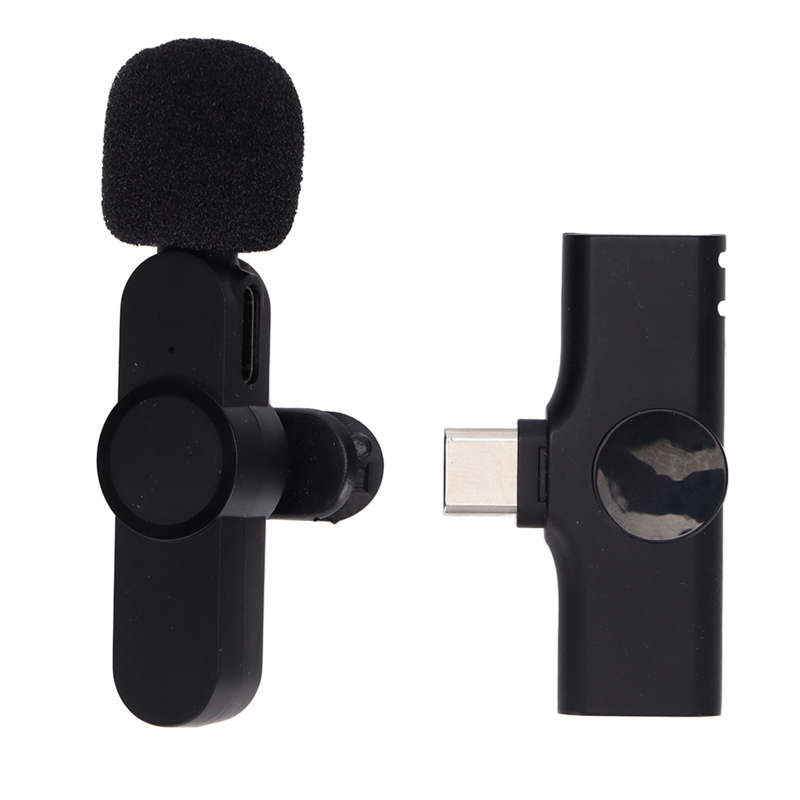 

Беспроводной петличный микрофон Mini Type C Clip On и микрофон для записи видео