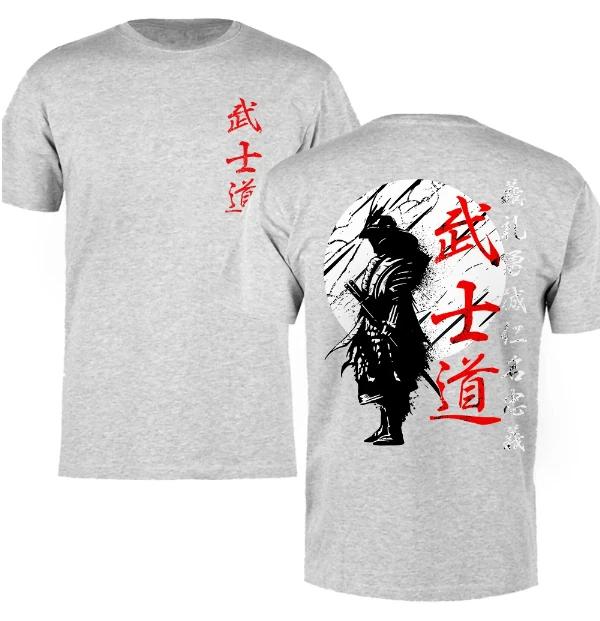 2025 Samurai Spirit Bushido Krieger T-Shirts für Männer Japanischer Stil Rückendruck High-End Luxus ist für Männer und Frauen Top Y2k