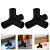 10pcs Shoe Rack Connectors  Id 16mm Plastic Pipe Straight Elbow 4-way Connector DIY Tube Joint Wardrobe Rack Pipe Fittings