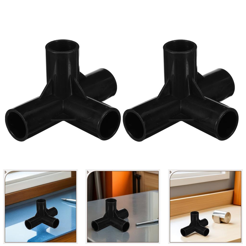 10pcs Shoe Rack Connectors  Id 16mm Plastic Pipe Straight Elbow 4-way Connector DIY Tube Joint Wardrobe Rack Pipe Fittings