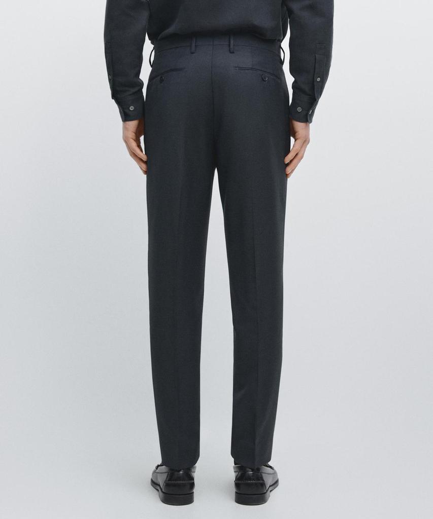 Masimodutti Cold Wool Micro Texture Suit Pants