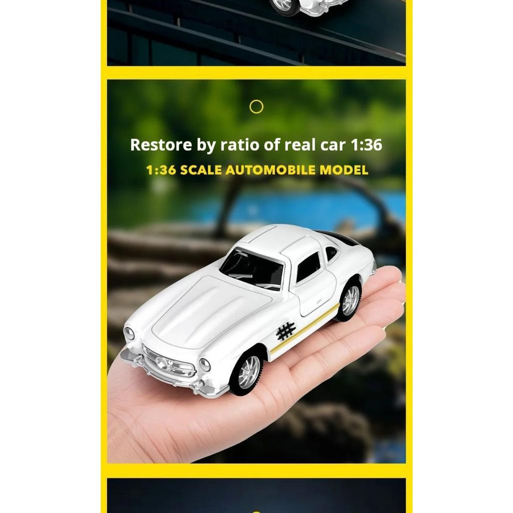 1/36 Modèle de Voiture en Alliage pour Benzs 300SL Diecasts Jouet en Métal Véhicules Classiques Modèle de Voiture Simulation Collection Cadeaux pour Enfants
