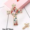 Cross Rhinestone Gem DIY Phone Case Accessories - Alloy Material