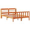 VidaXL Bed Frames and Headboard Without Mattress Wax Brown 160x200 Cm 3306600