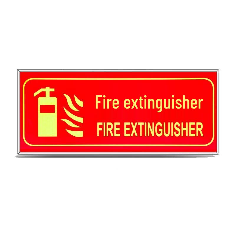 Luminous Emergency Exit & Fire Extinguisher Safety Sign