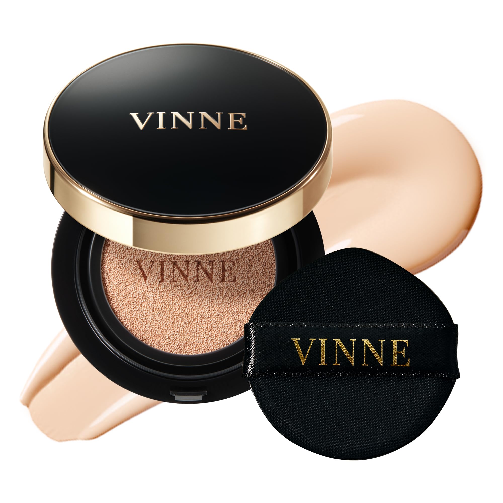 

VINNE Essence Radiance Glow Cushion Кушон-основа 15 г Покрытие Сияющая кожа Водянистая кожа Тональная основа Солнцезащитный крем Увлажняющий Увлажняющий Корейский