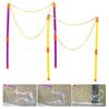 Double Pole Giant Bubble Stick, Large Bubble Circle Rope Toy, Outdoor Garden Stage Props Fun Bubble Tool for Kids