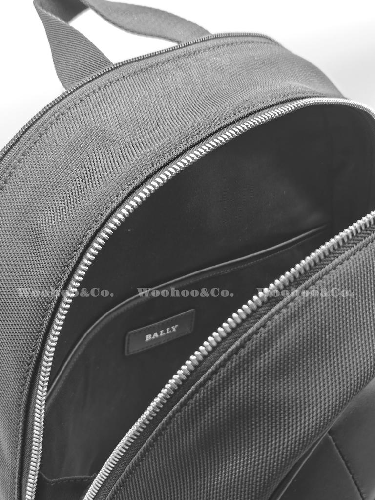 Bally Sac à dos en tissu avec logo Sac à dos homme Noir 6238384