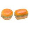 Hamburger Shape Lunch Box Double Layer Cute Burger Bento Box Food Container Set