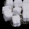 1020Pcs Tooth Shape Milk Teeth Box Plastic Keychain Kids Teeth Storage Case Organizer Child'S Tooth Souvenir Save Container