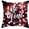 Valentines Day Balloons  Love Sayings Pattern Cushion Cover Suitable for Sofa Bedroom Car Pillow Cover