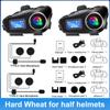 Motorcycle Intercom Helmet Headset BT5.3 500M Intercomunicador Moto FM Radio Music Share LCD Display Headphone For 2 Riders Q58-Max