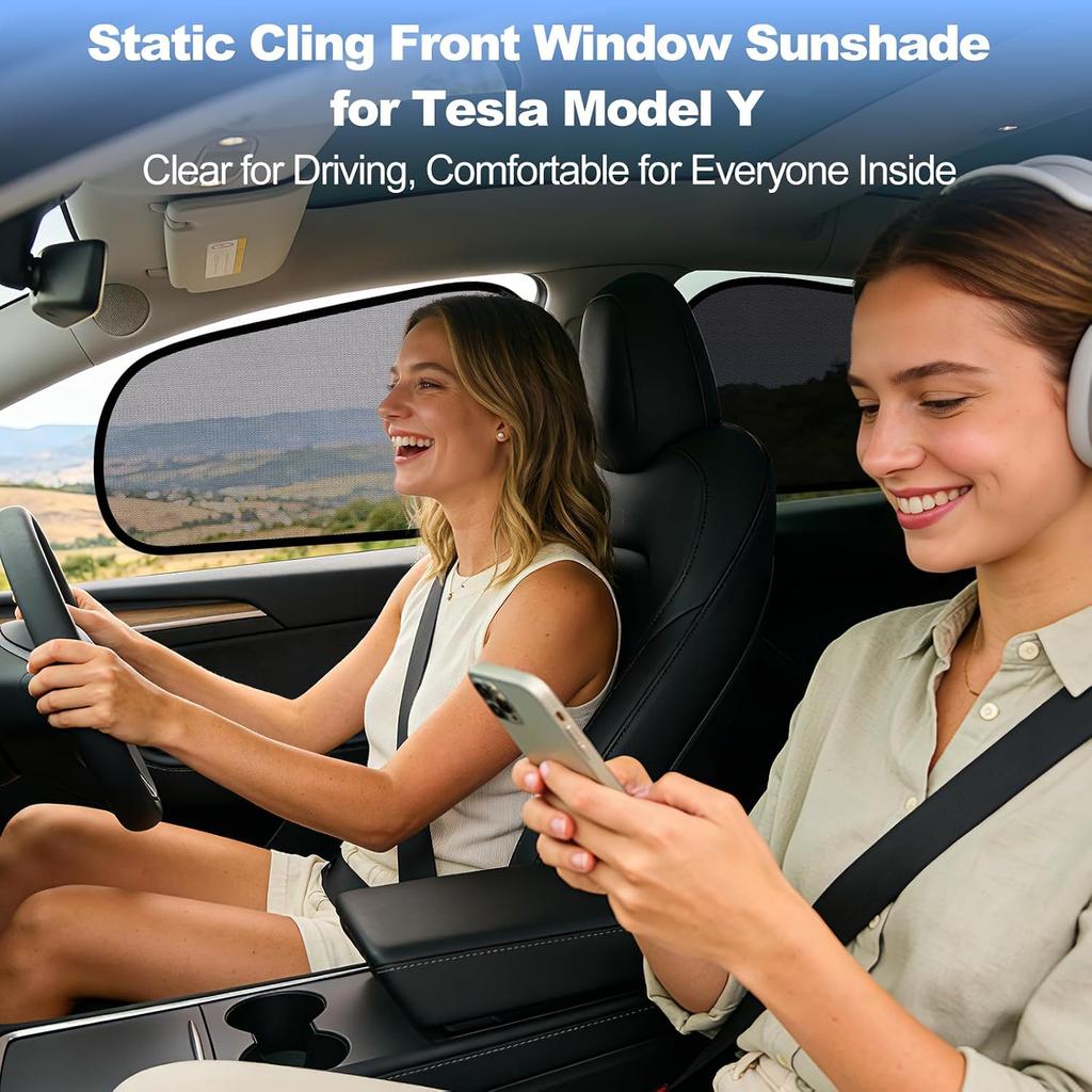 ZATOOTO Car Window Shades for Tesla Model Y Juniper 2020-2026,4Pack