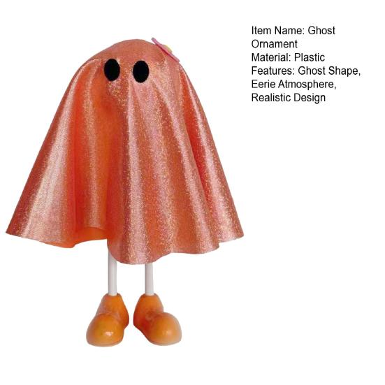 Ghost Wearing Cloak Ornament Halloween Haunted House Parties Themed Statue Multi-Functional Holiday Decor
