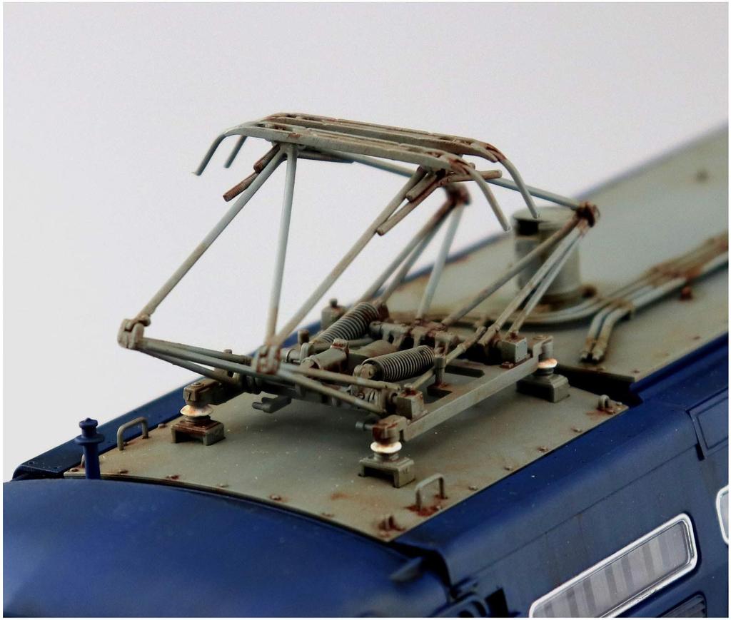 AOSHIMA Train Museum OJ Series Electric Locomotive EF66 Early Type Plastic Model 1/45 No.5