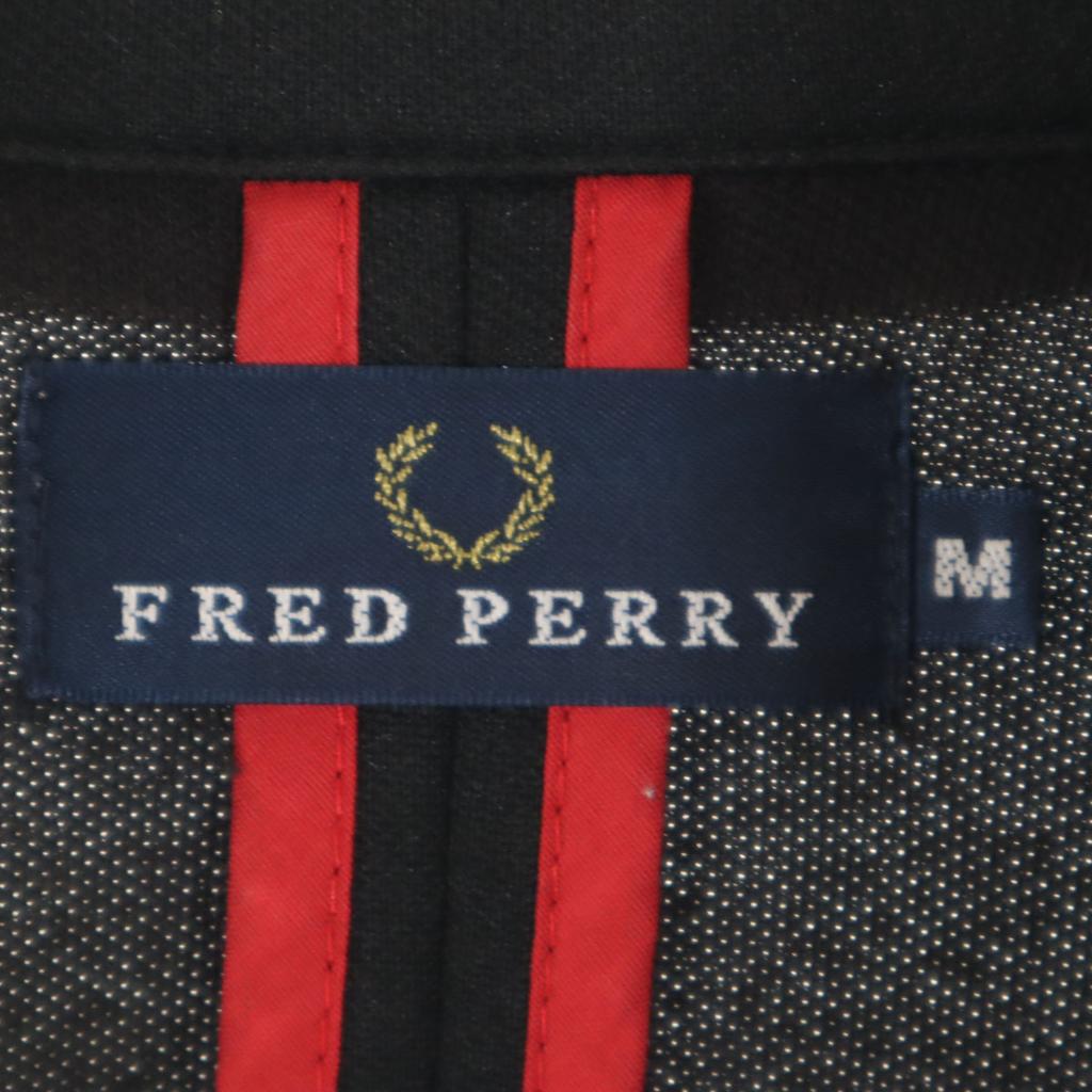 FRED PERRY made in Japan Jersey tailored jacket M black Ancon Men's Used