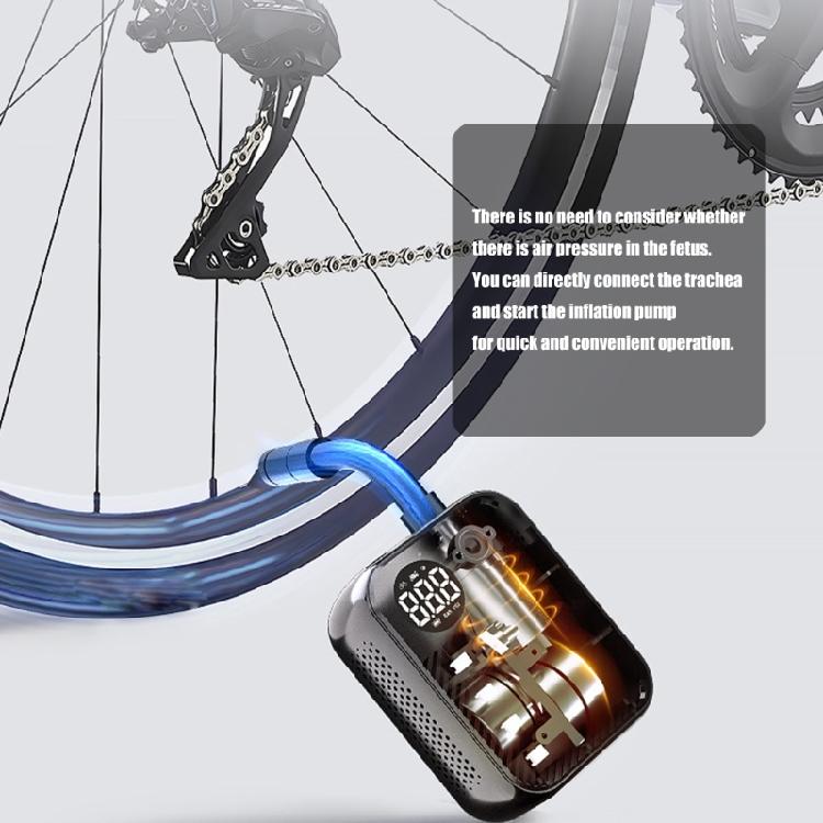 Rechargeable Car Air Compressor Portable Car Tire Inflator Pump With Digital Display Handheld Bicycles Air pumps