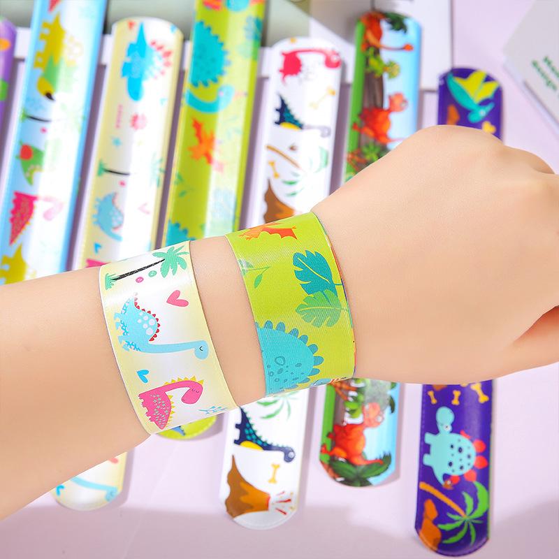 Dinosaur & Animal World Slap Bracelets - Kids' Fun Toy & Gift