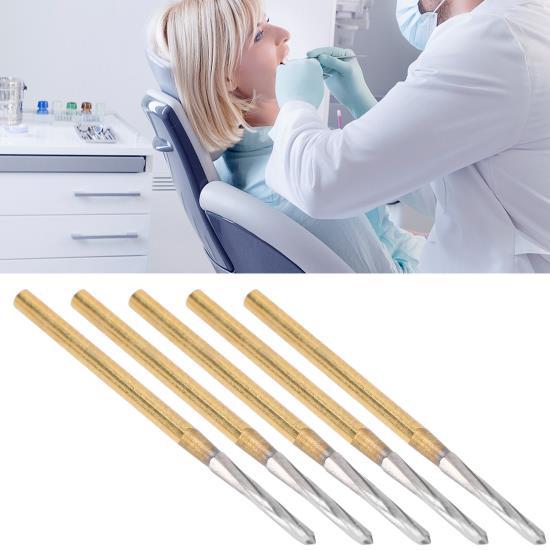 5pcs Dental Burrs AntiRust Tungsten Steel Dental Teeth Cutting Burrs Dentist Supplies(28 Mm 1,1 Pouces )