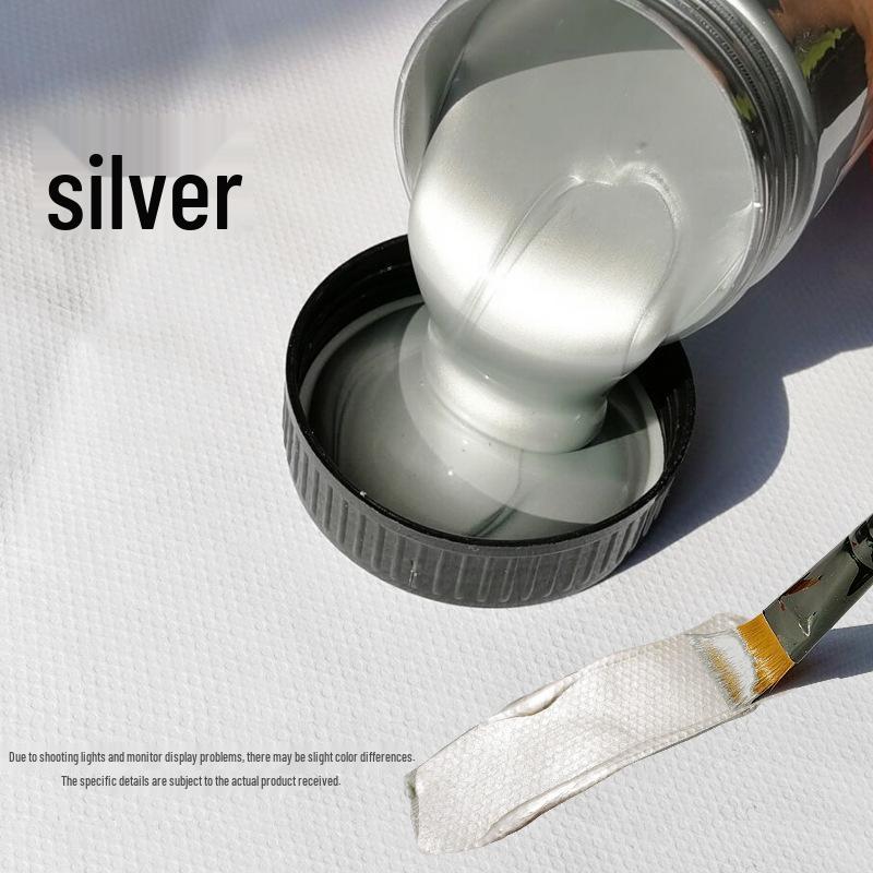 Metallic Gold and Silver Acrylic Paint Set: 100ml/300ml/2L for Wall and Doll Painting