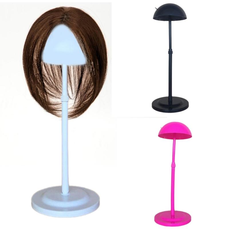 Removable Portable Wigs Stand Plastic Wigs Storage Organized for Convenient Home or Travel Use by Hair Professionals