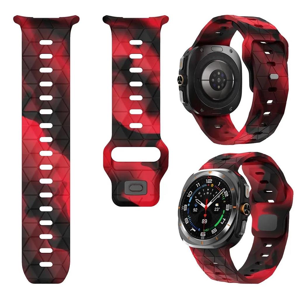 Sportowy Silikonowy Pasek do Samsung Galaxy Watch 7 Ultra 47mm 7 6 5 4 40/44mm Bransoleta do Watch 6 4Classic 43/47mm 5Pro 45mm Pasek